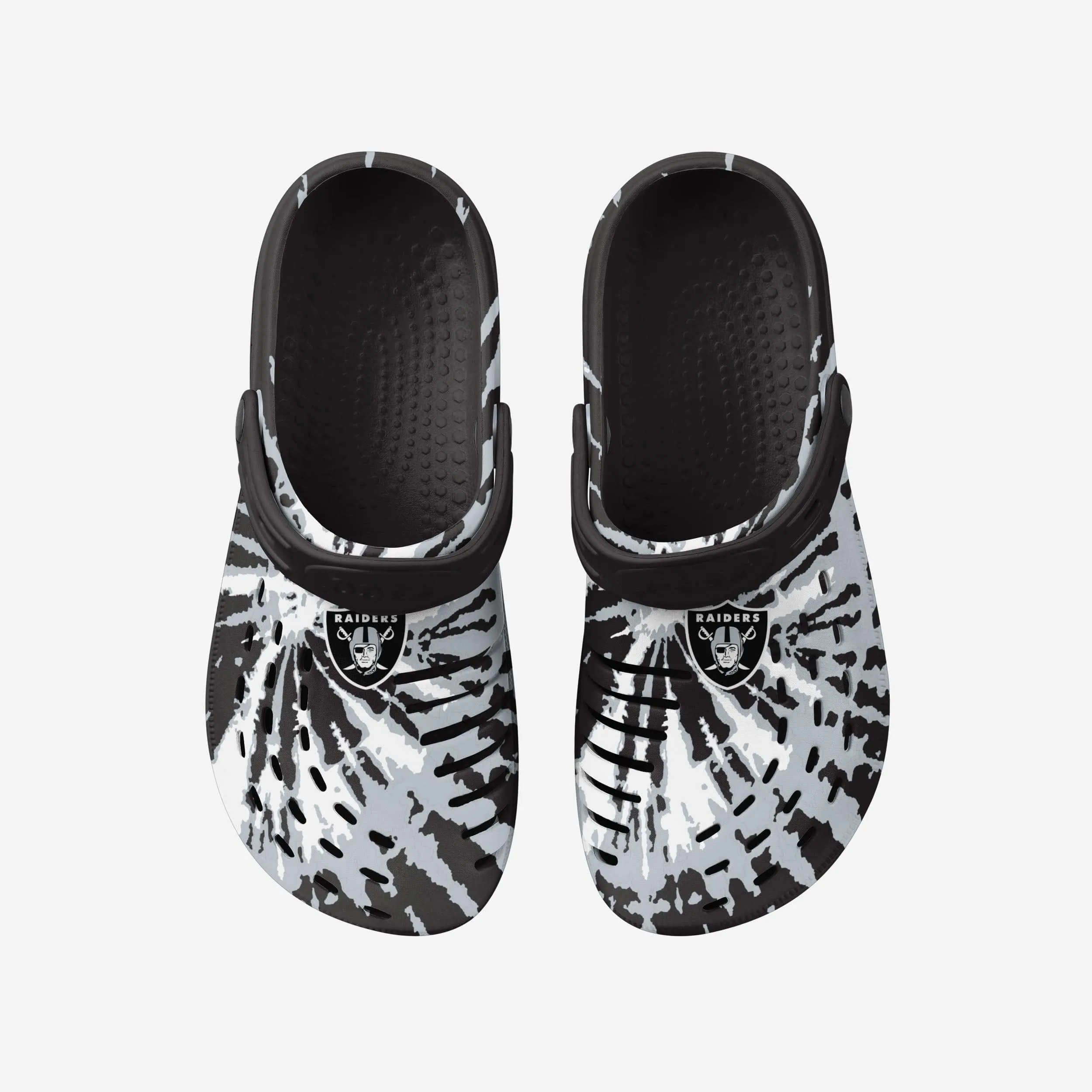 Las Vegas Raiders Tie-Dye Clog With Strap