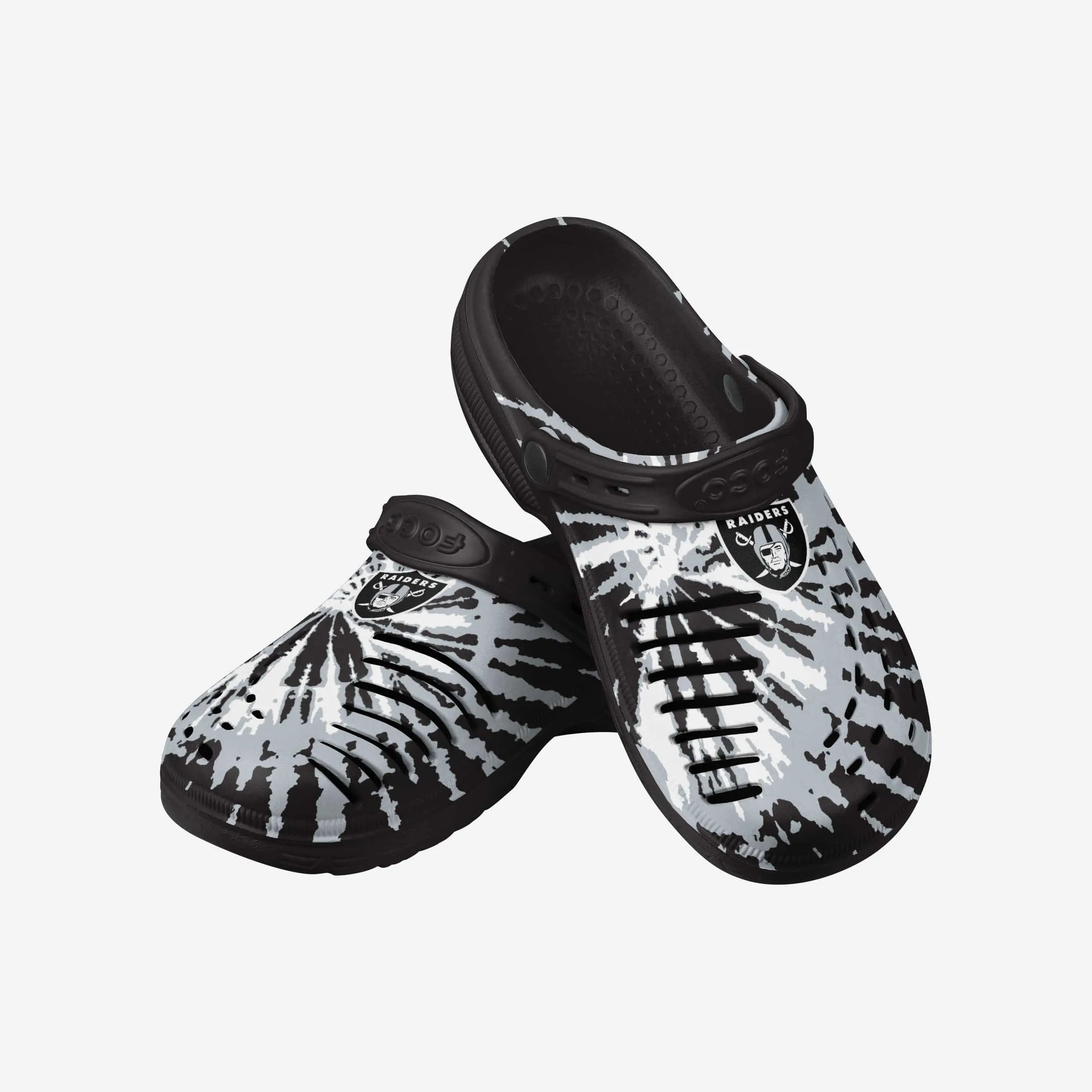 Las Vegas Raiders Tie-Dye Clog With Strap