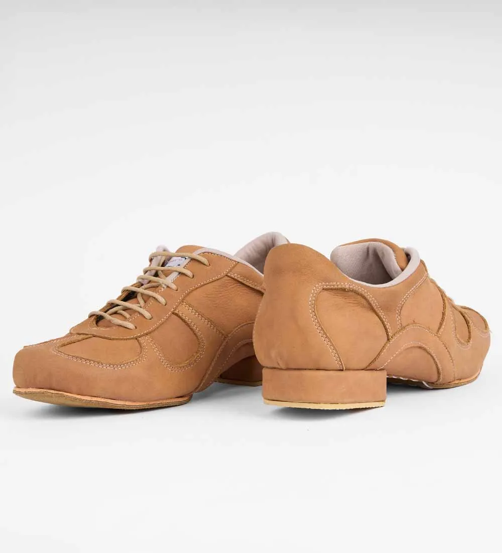 Lightly Tanned Premium Leather - Men's Tango Trainers - Adonis 6524