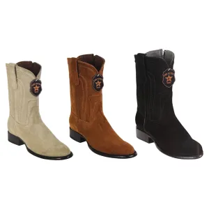 Los Altos Suede Roper Boots with Zipper