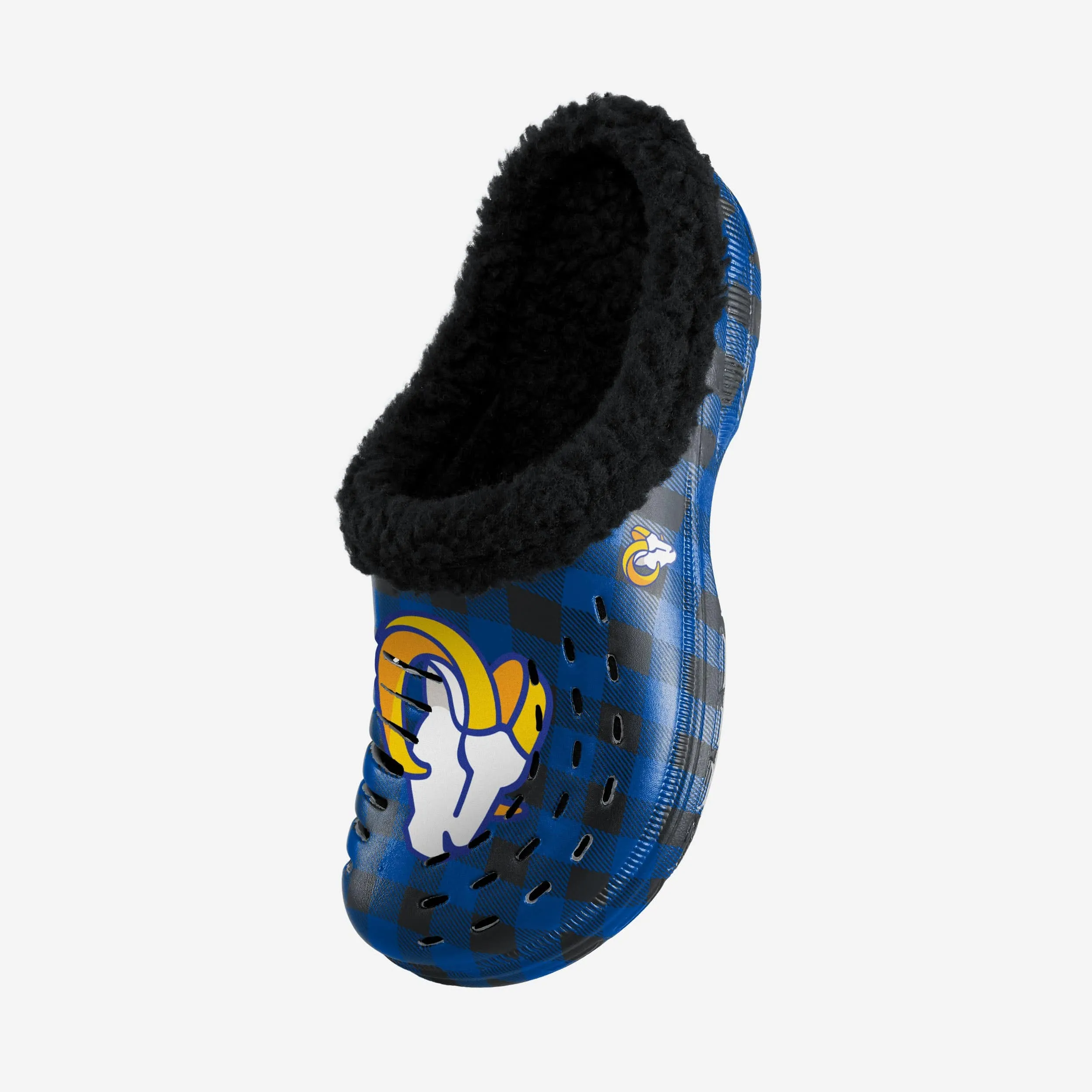 Los Angeles Rams Sherpa Lined Buffalo Check Clog