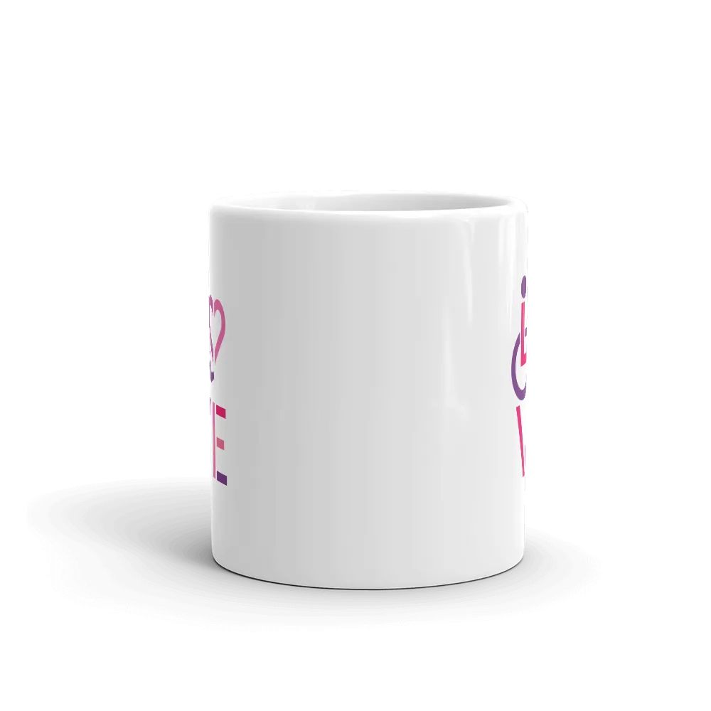 LOVE (for the Special Needs Community) Mug Stacked Design 2 of 3