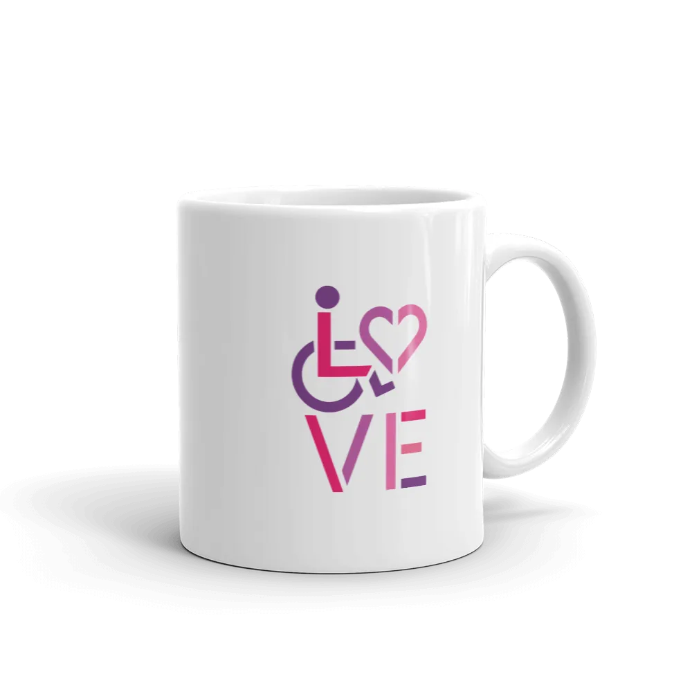LOVE (for the Special Needs Community) Mug Stacked Design 2 of 3