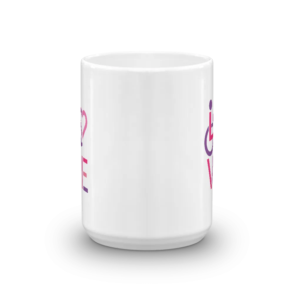 LOVE (for the Special Needs Community) Mug Stacked Design 2 of 3