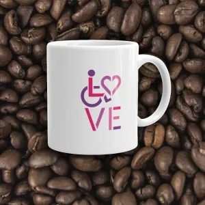 LOVE (for the Special Needs Community) Mug Stacked Design 2 of 3