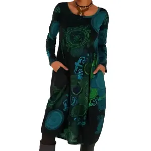 Maya | Elegant Printed Dress