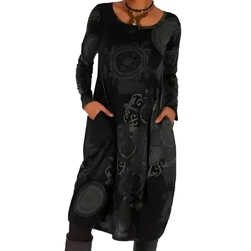 Maya | Elegant Printed Dress