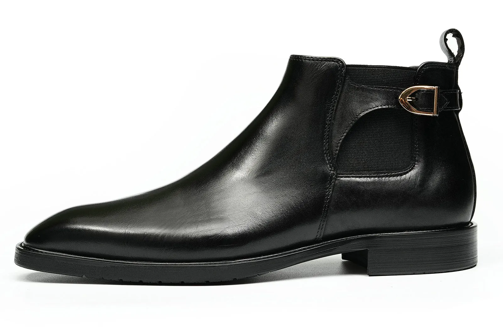 Men's Handmade Formal Buckle Chelsea Boots
