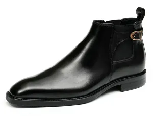 Men's Handmade Formal Buckle Chelsea Boots