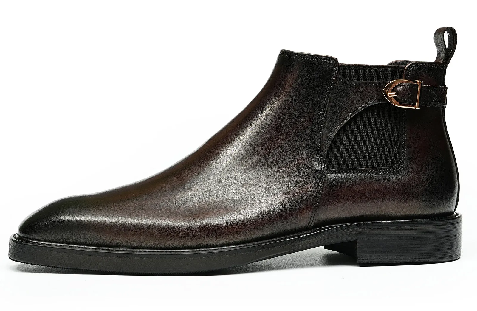 Men's Handmade Formal Buckle Chelsea Boots
