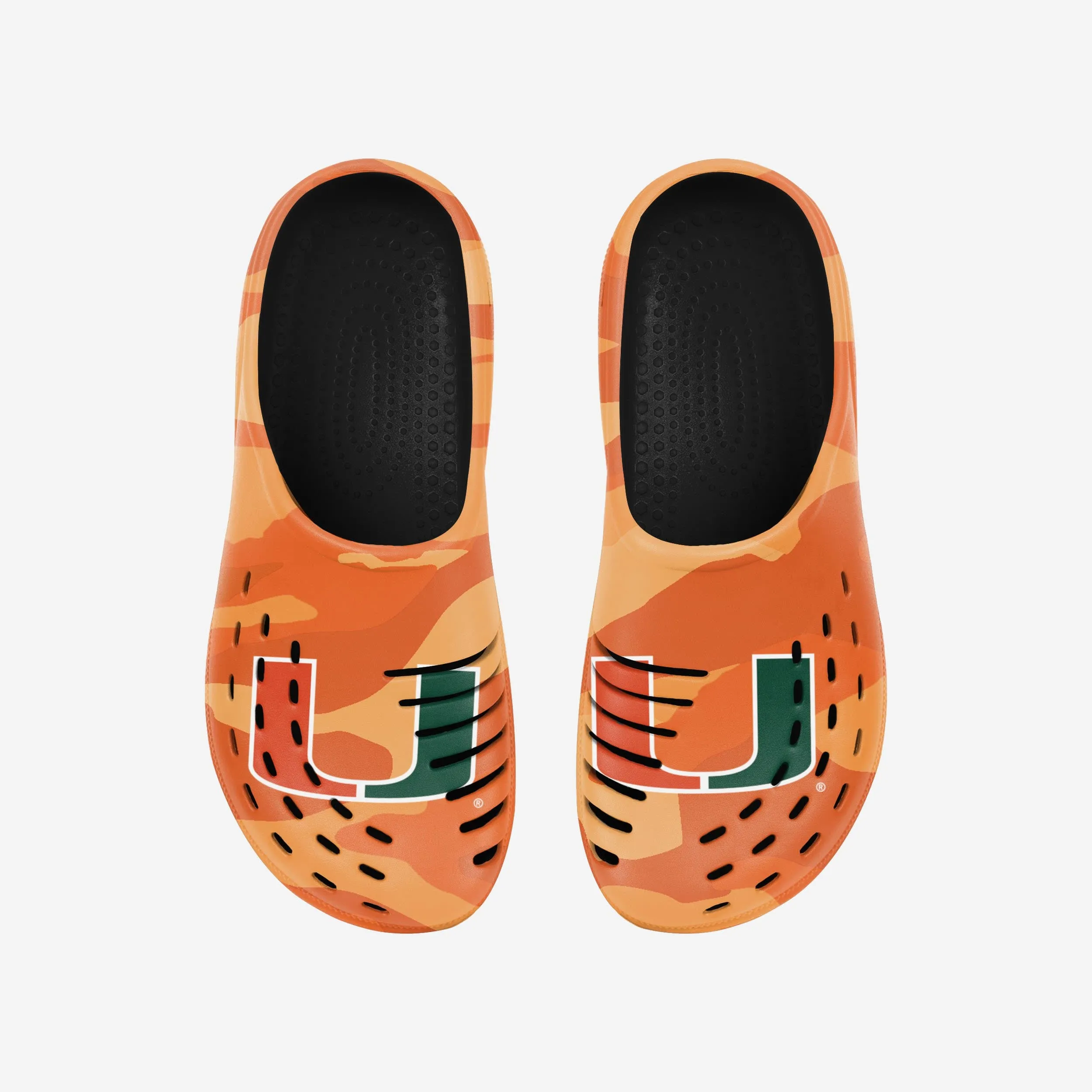 Miami Hurricanes Tonal Camo Clog
