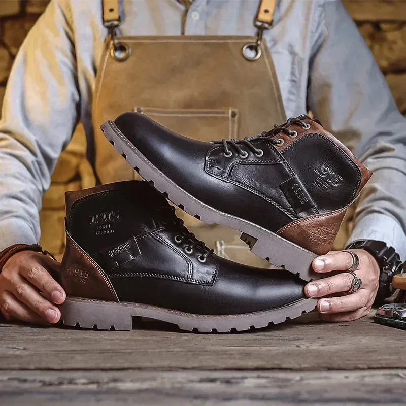 Michel™ Men’s Casual Leather Boots in British Style