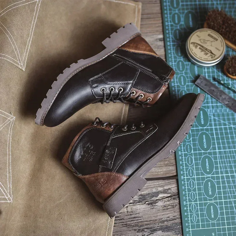 Michel™ Men’s Casual Leather Boots in British Style