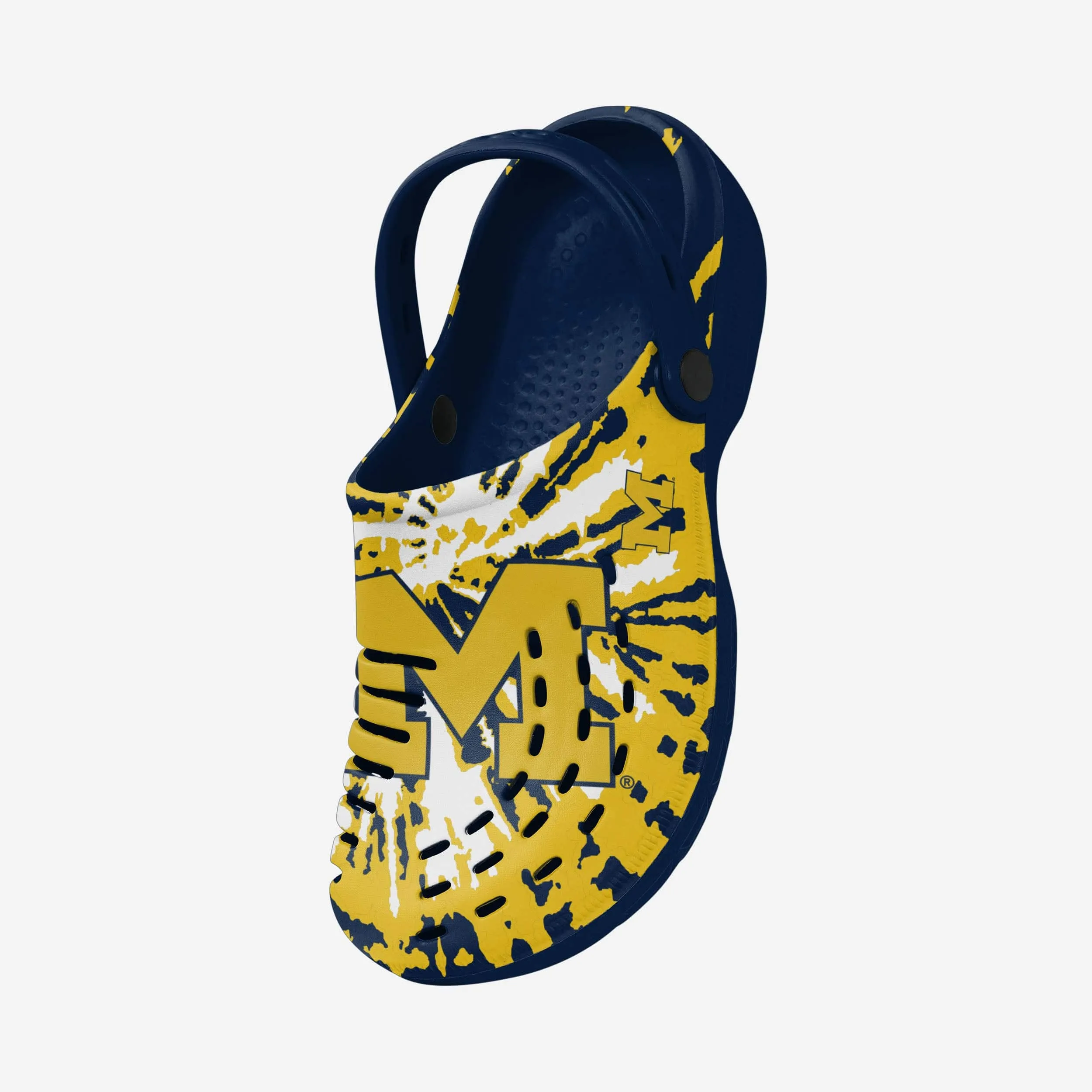 Michigan Wolverines Tie-Dye Clog With Strap