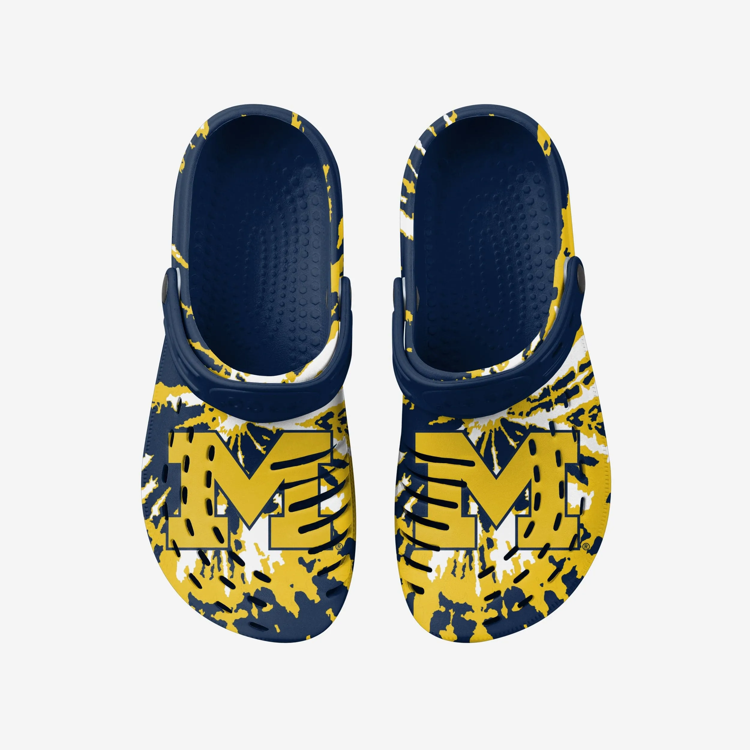 Michigan Wolverines Tie-Dye Clog With Strap