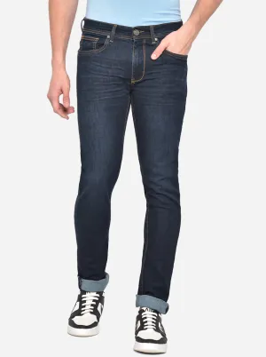 Mid Blue Washed Narrow Fit Jeans | Greenfibre