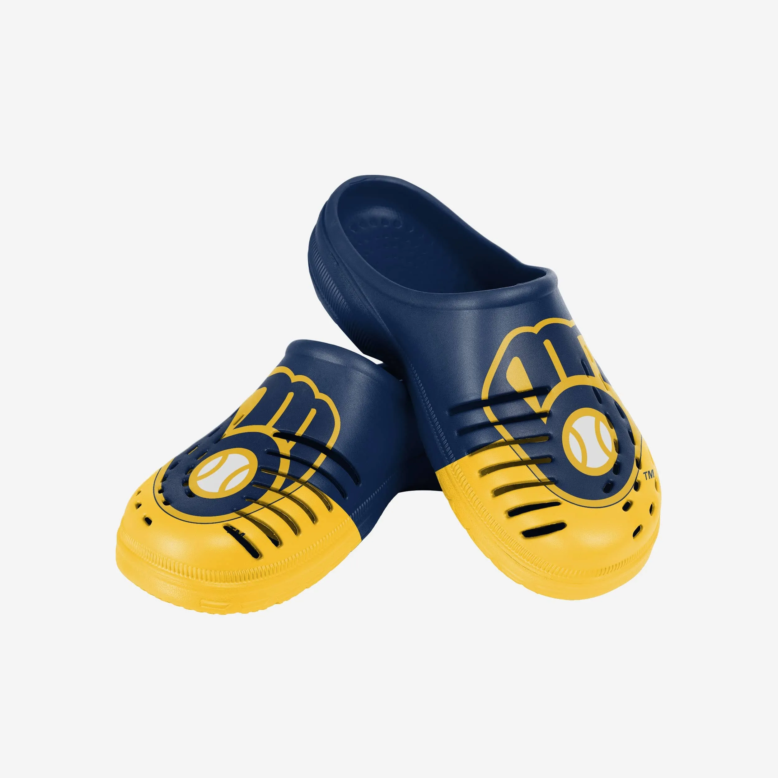 Milwaukee Brewers Mens Colorblock Big Logo Clog