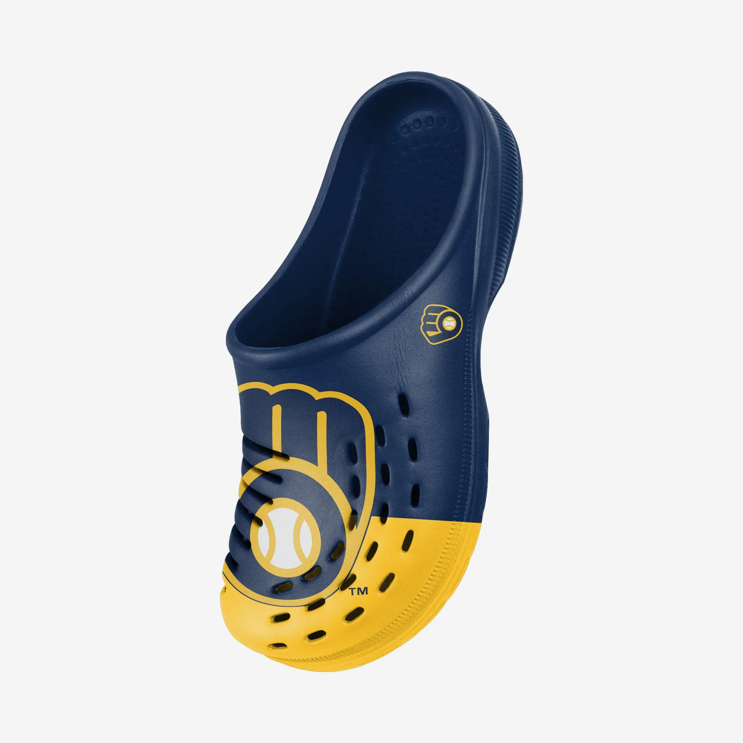 Milwaukee Brewers Mens Colorblock Big Logo Clog