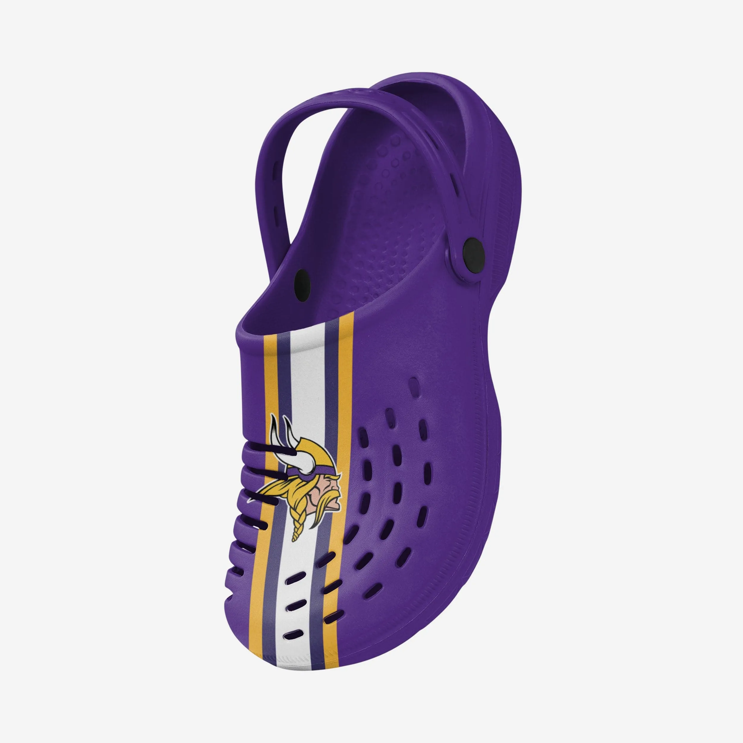 Minnesota Vikings Team Stripe Clog With Strap