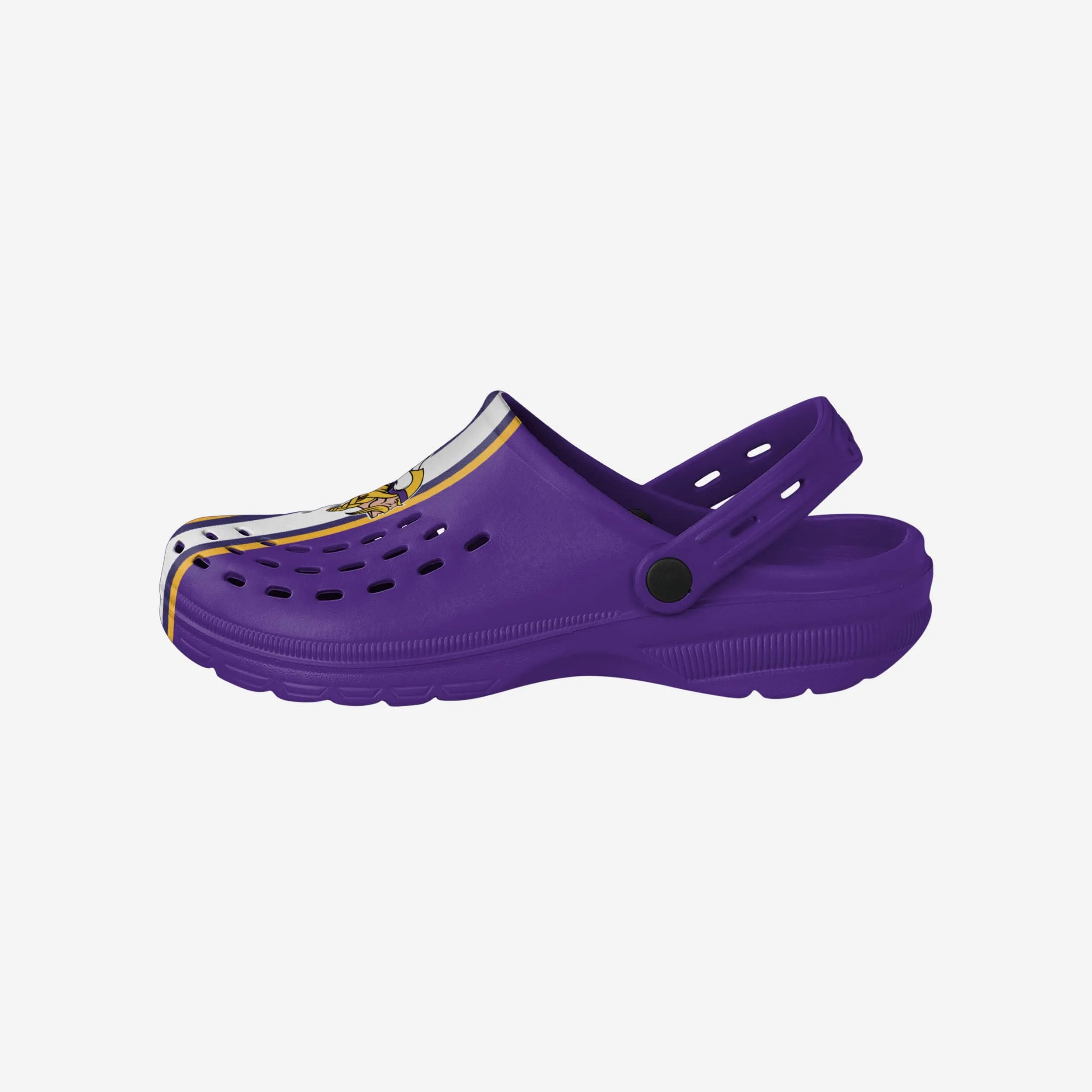 Minnesota Vikings Team Stripe Clog With Strap