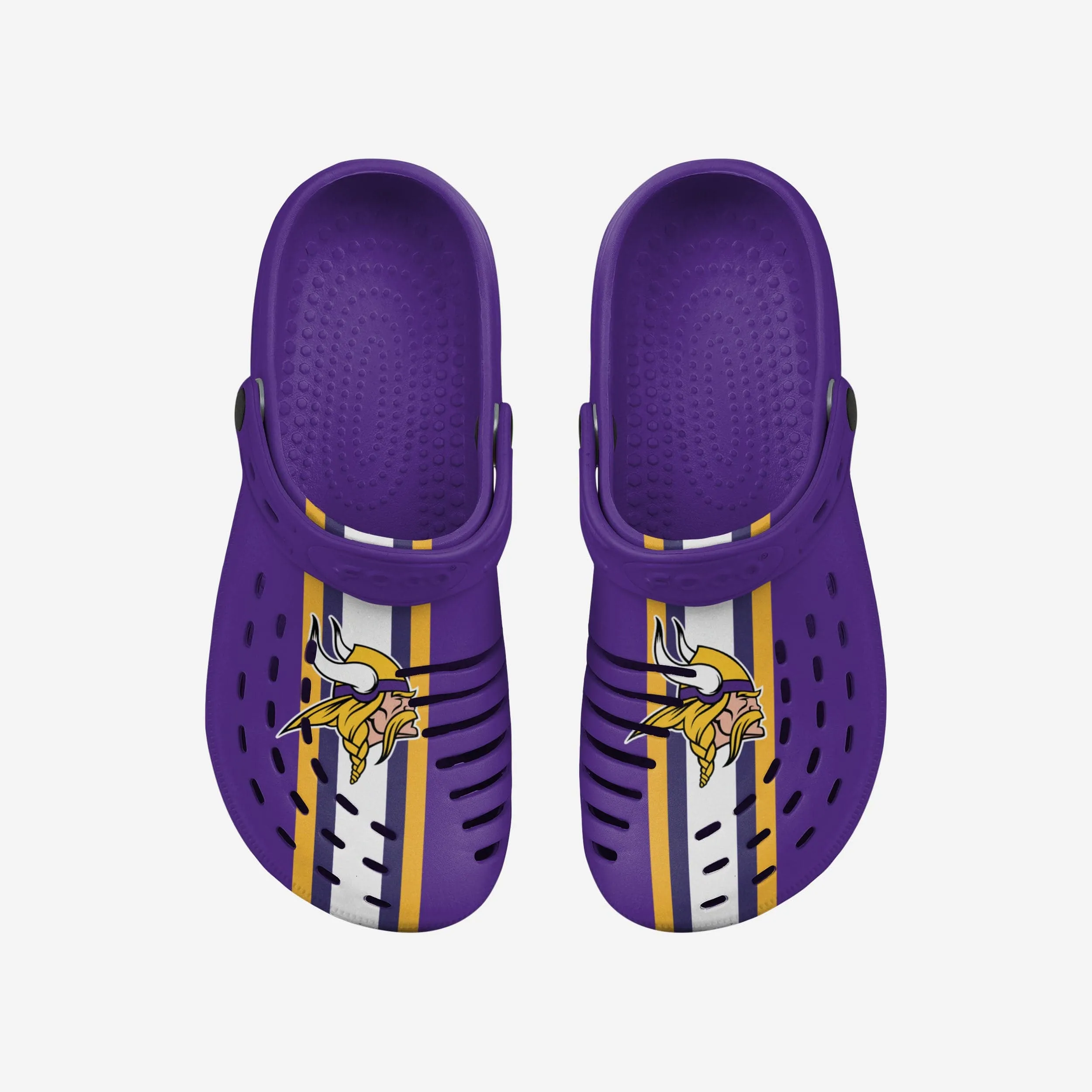 Minnesota Vikings Team Stripe Clog With Strap