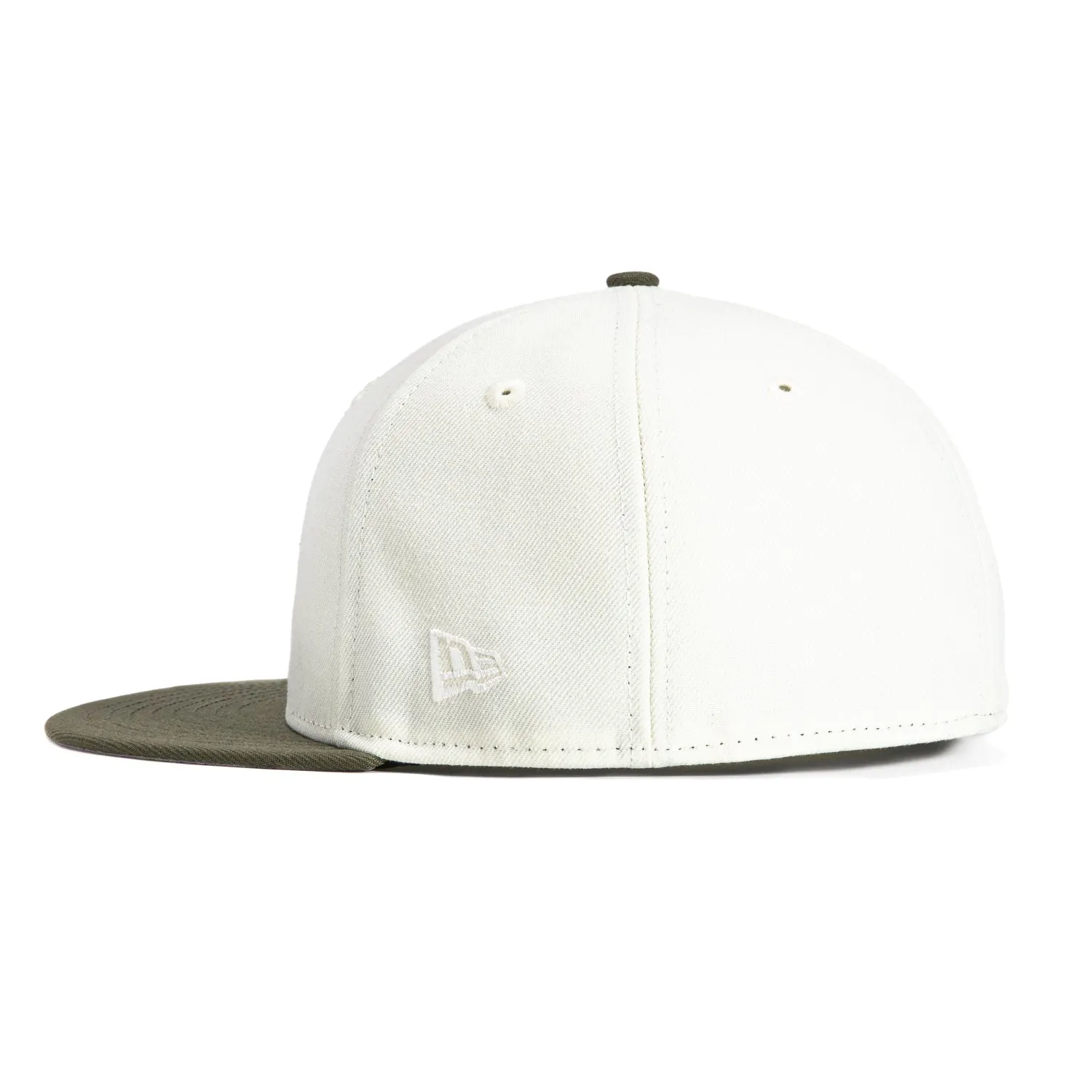 New Era 59Fifty Cuban Giants Negro League Patch Hat - White, Olive