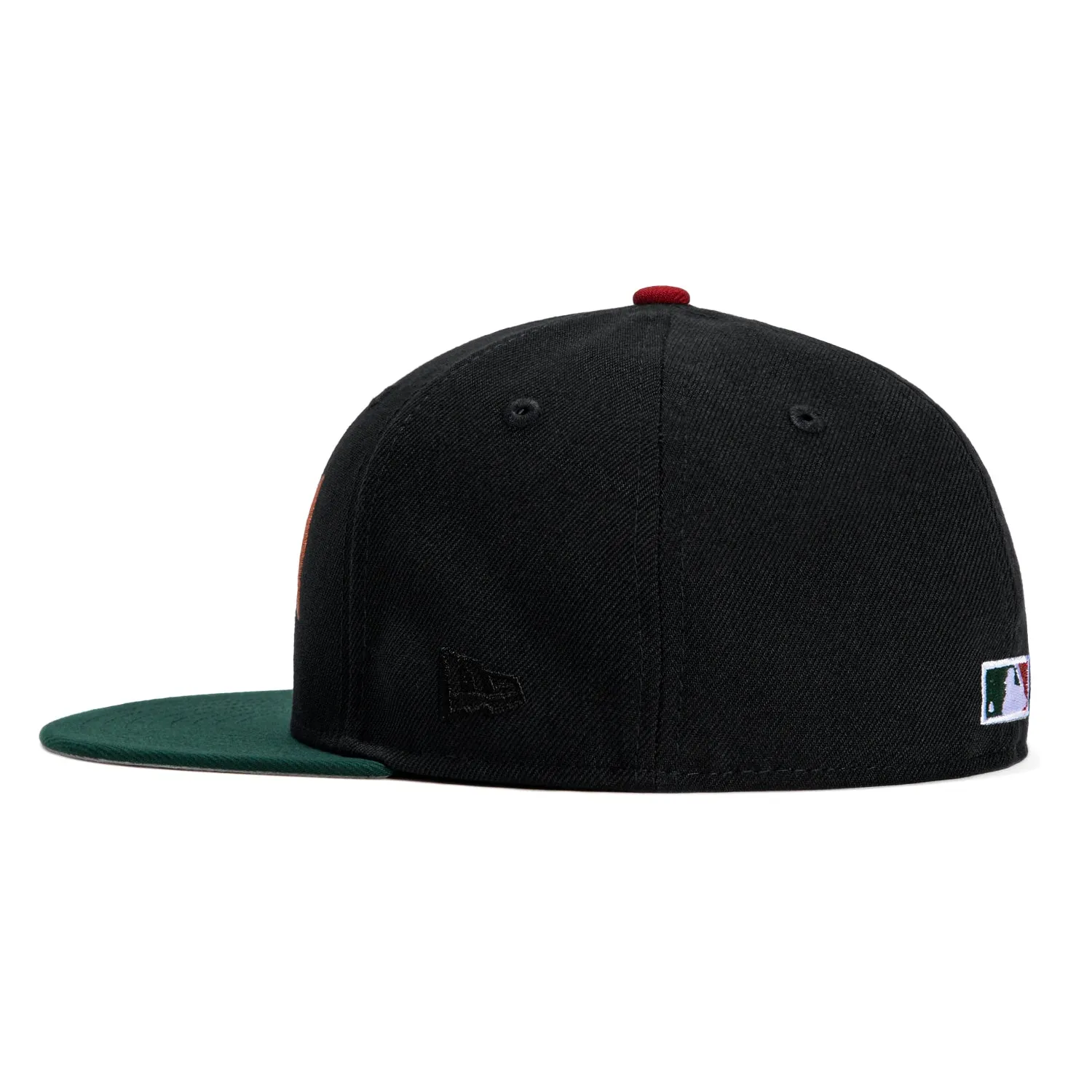 New Era 59Fifty Garden of Eden Arizona Diamondbacks 2001 World Series Patch D Hat - Black, Green