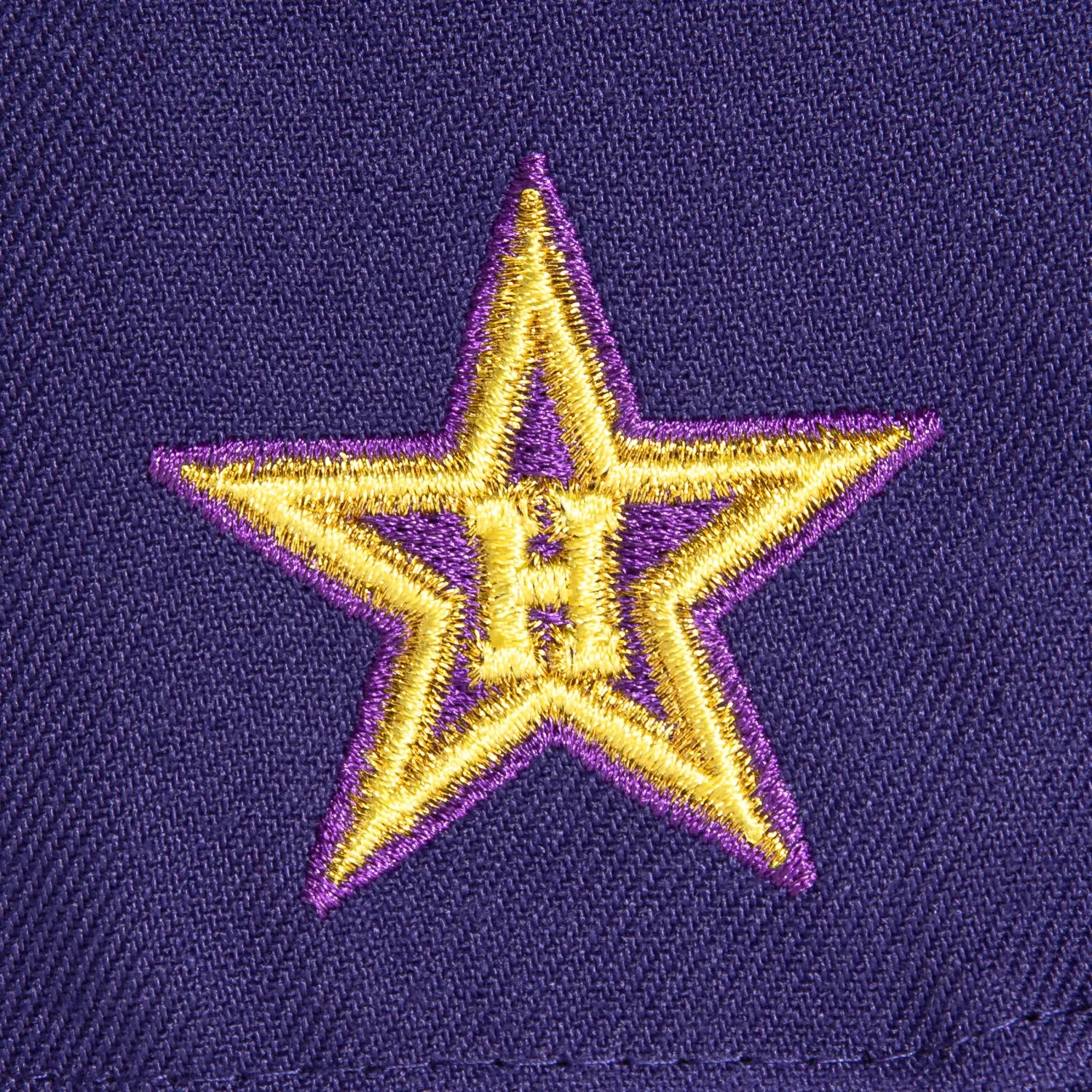 New Era 59Fifty Hollywood Stars Logo Patch Hat - Purple, Yellow