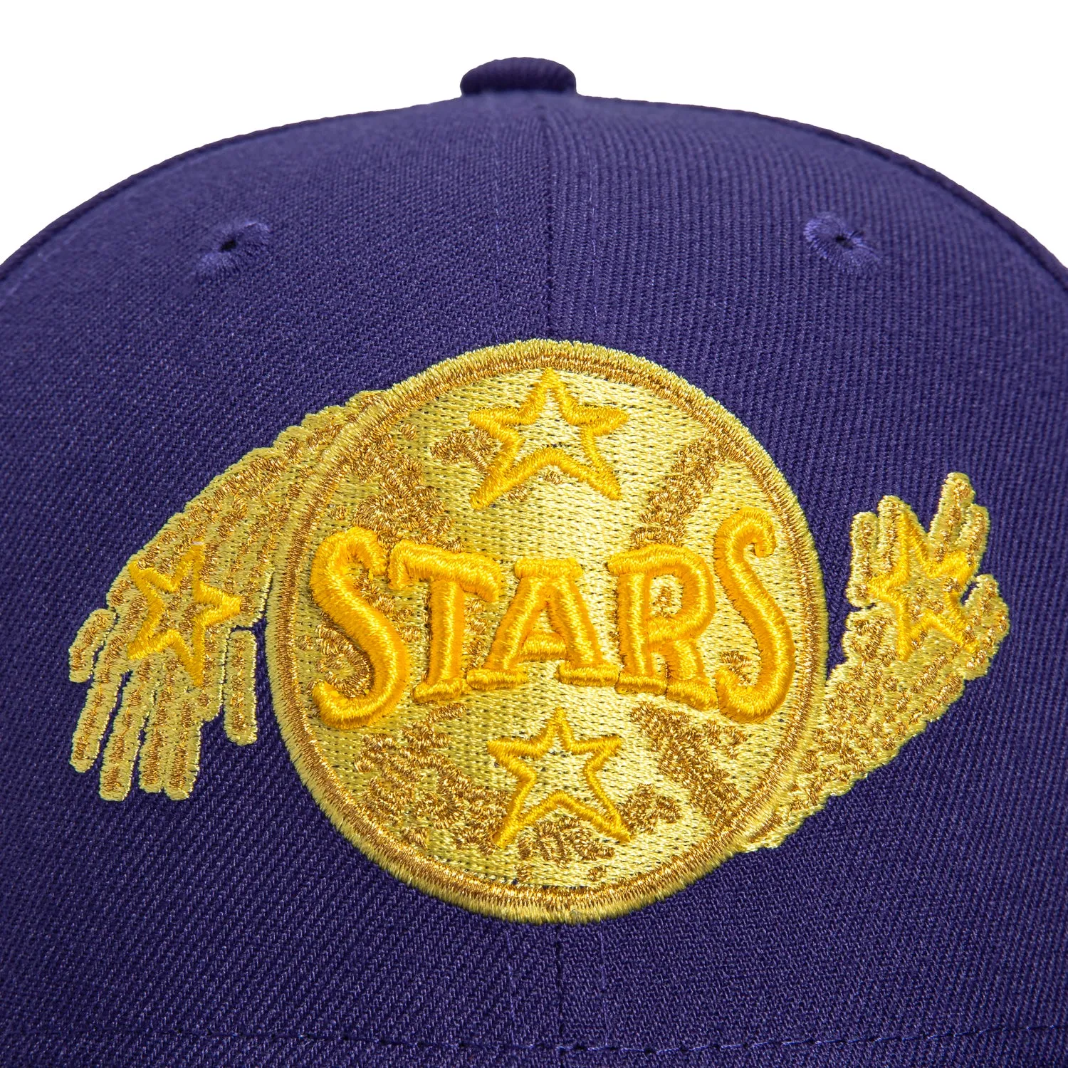 New Era 59Fifty Hollywood Stars Logo Patch Hat - Purple, Yellow
