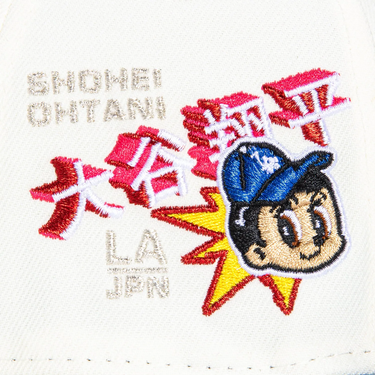 New Era 59Fifty Los Angeles Dodgers Ohtani Anime Patch Word Hat - White, Royal