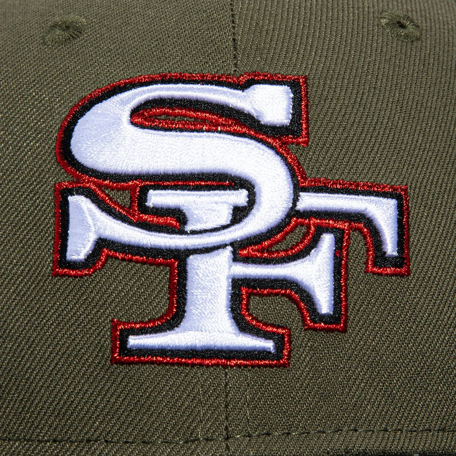 New Era 59Fifty San Francisco 49ers 1995 Super Bowl Patch Hat - Olive, Black