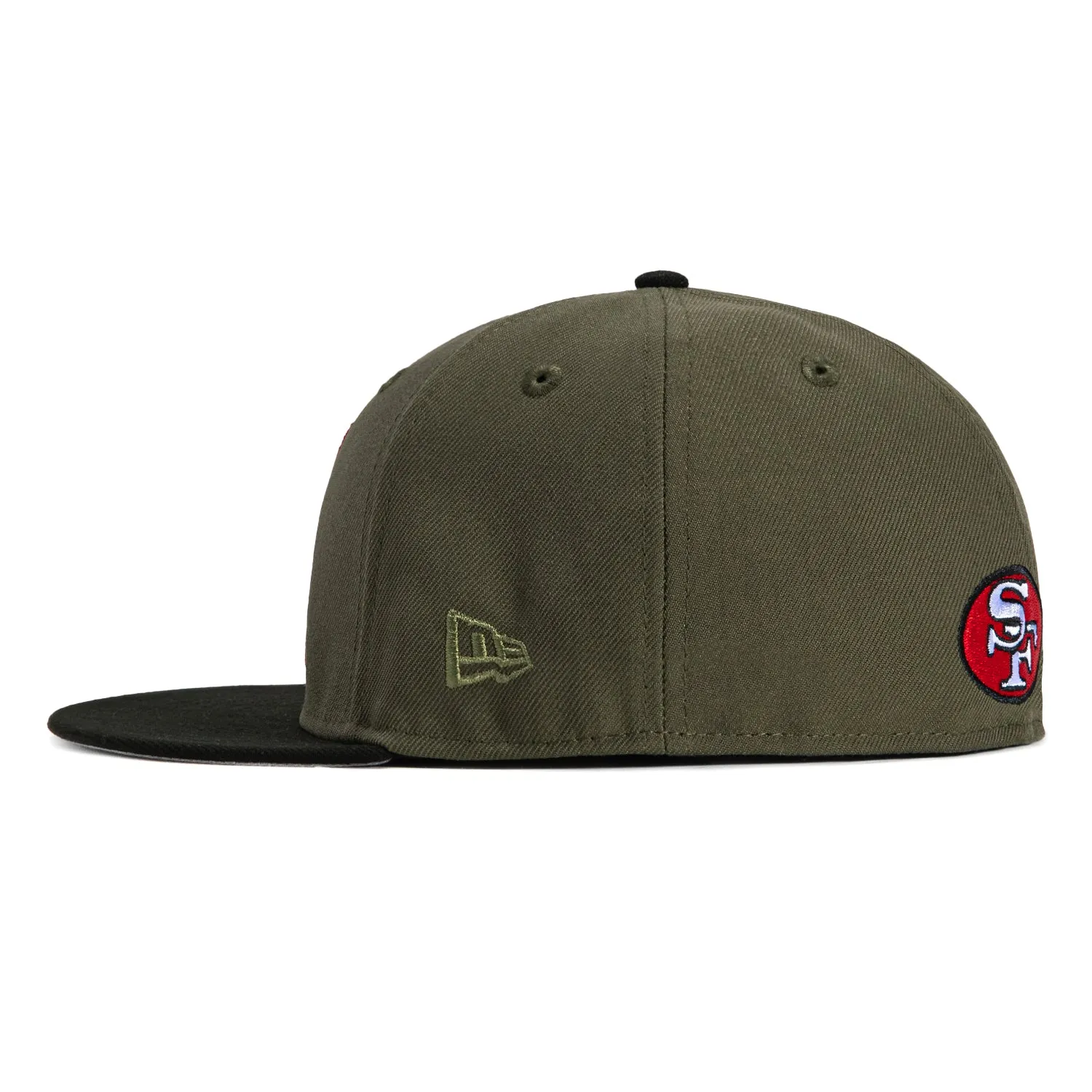 New Era 59Fifty San Francisco 49ers 1995 Super Bowl Patch Hat - Olive, Black