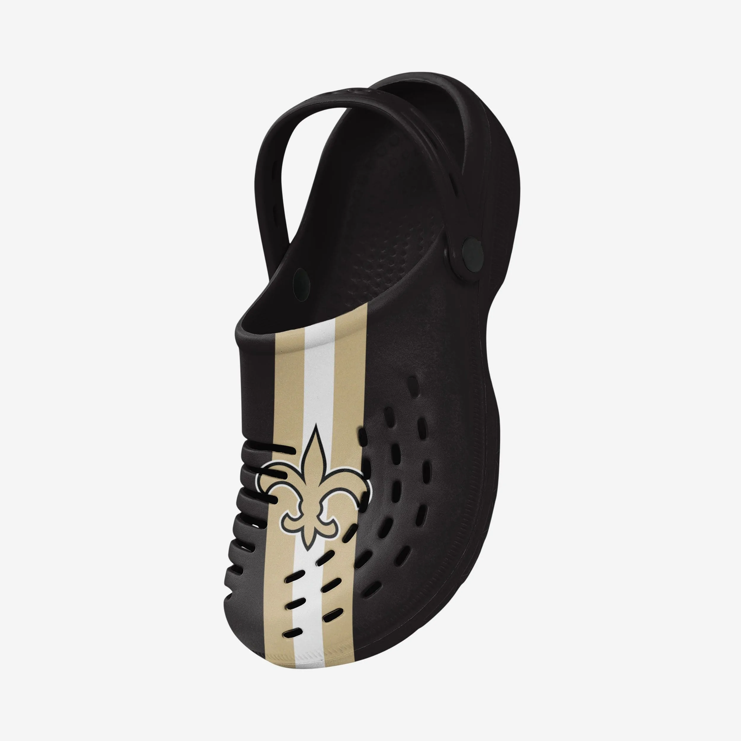 New Orleans Saints Team Stripe Clog With Strap