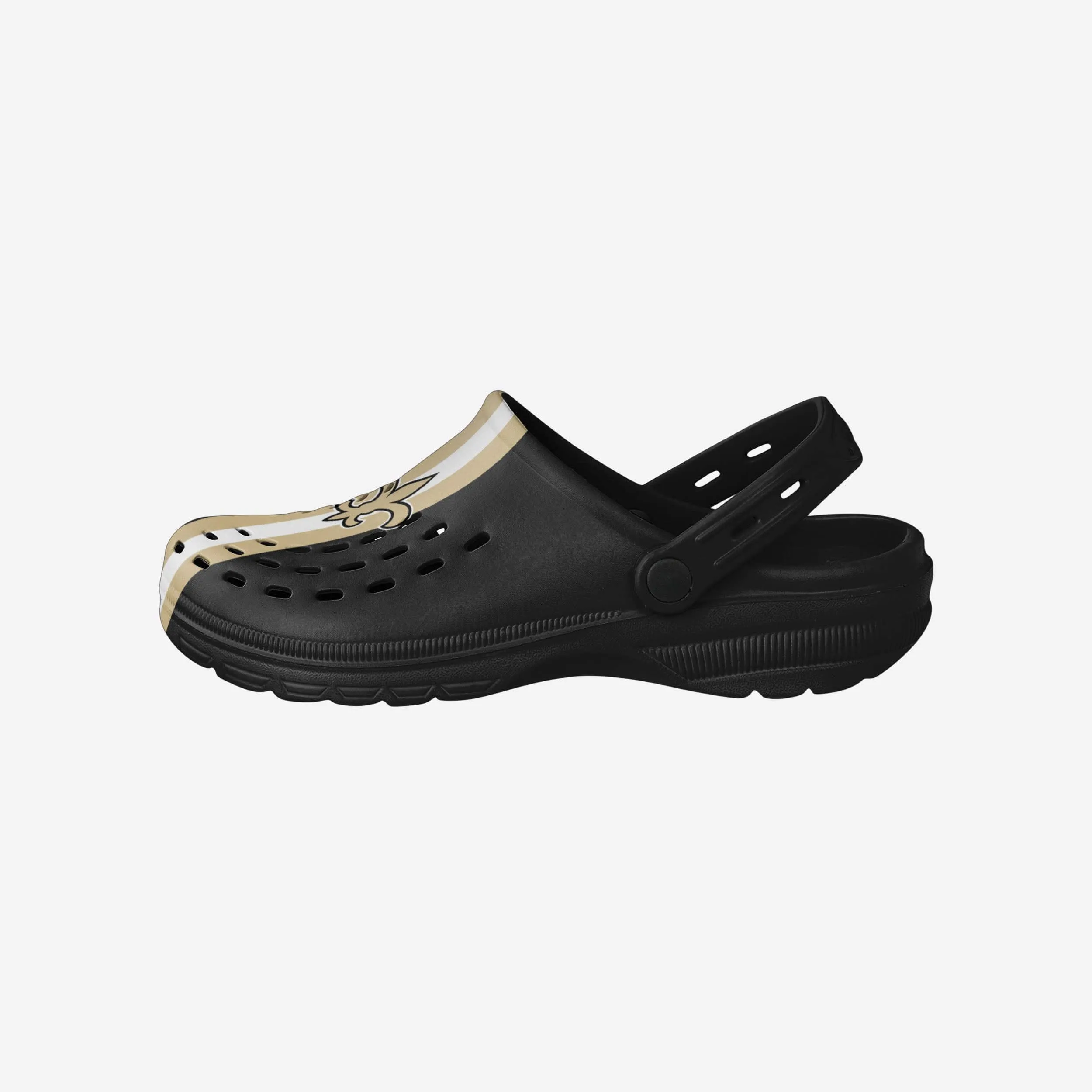 New Orleans Saints Team Stripe Clog With Strap
