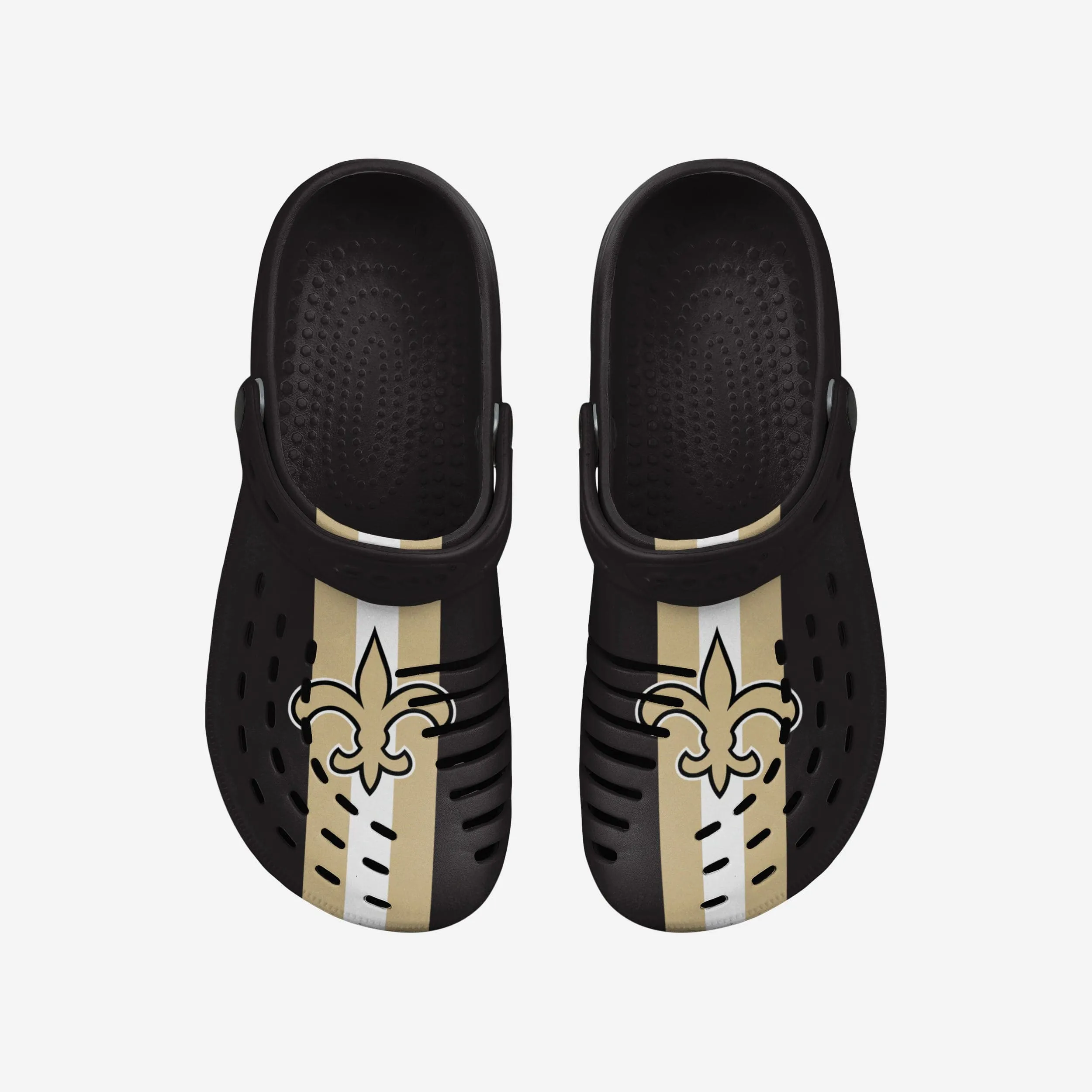 New Orleans Saints Team Stripe Clog With Strap