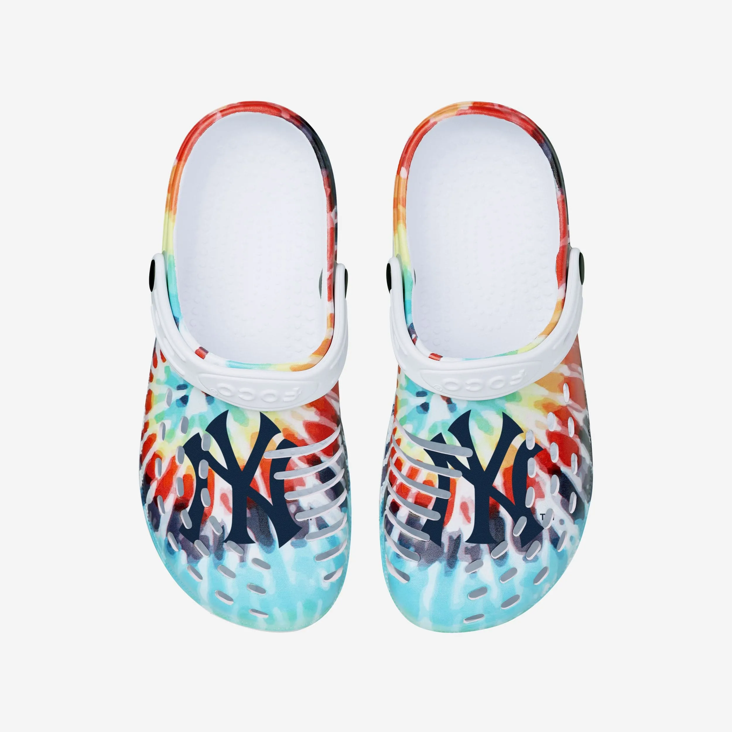 New York Yankees Womens Tie-Dye Clog With Strap