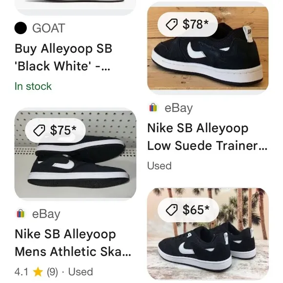 Nike SB Alleyoop Black Men’s Trainers sneakerss