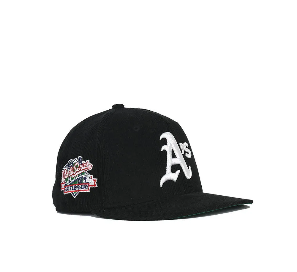 OAKLAND ATHLETICS CORDUROY 1989 BOB WS 5950 FITTED CAP