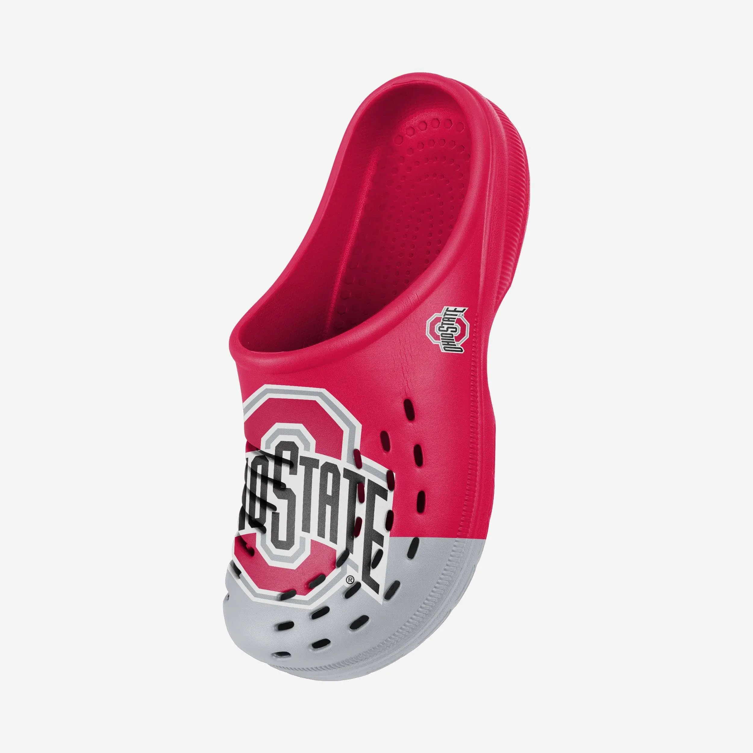 Ohio State Buckeyes Colorblock Big Logo Clog