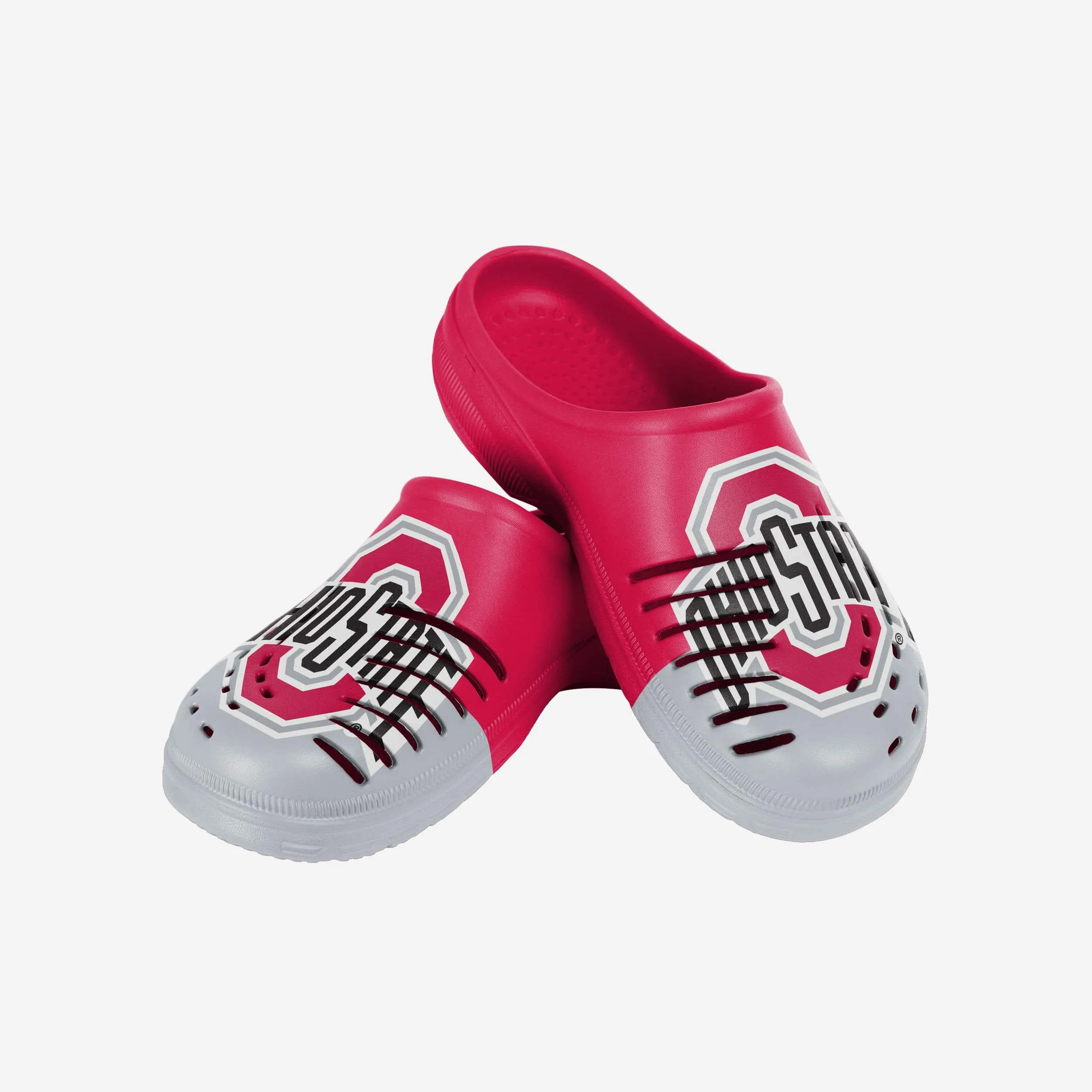 Ohio State Buckeyes Colorblock Big Logo Clog
