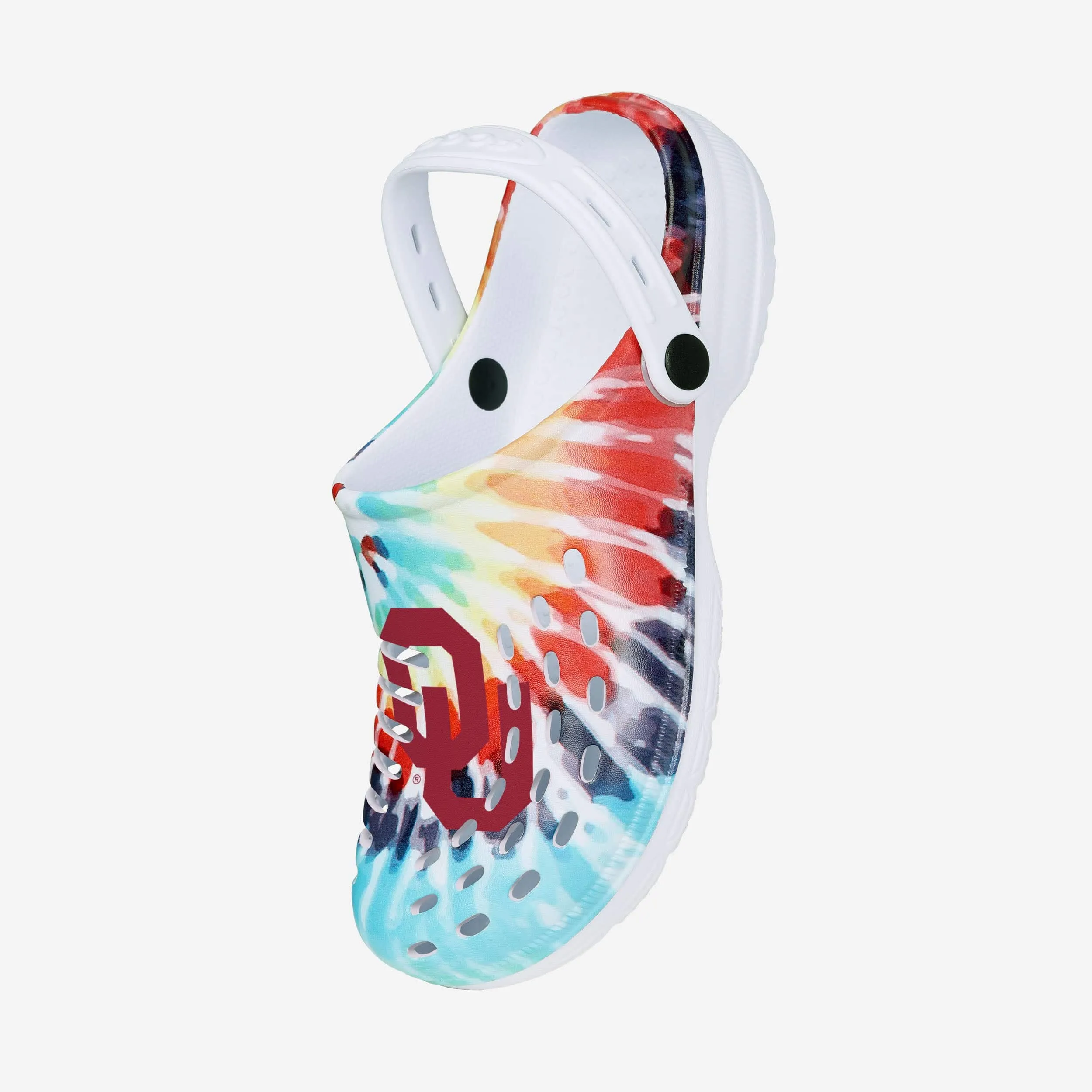 Oklahoma Sooners Womens Tie-Dye Clog With Strap