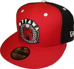 Ottawa Soldier New Era Fitted Red Black