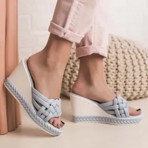 Papuci dama cu platforma Stelia - Blue