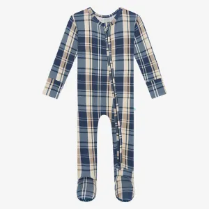 Posh Peanut Joseph Footie Zippered One Piece