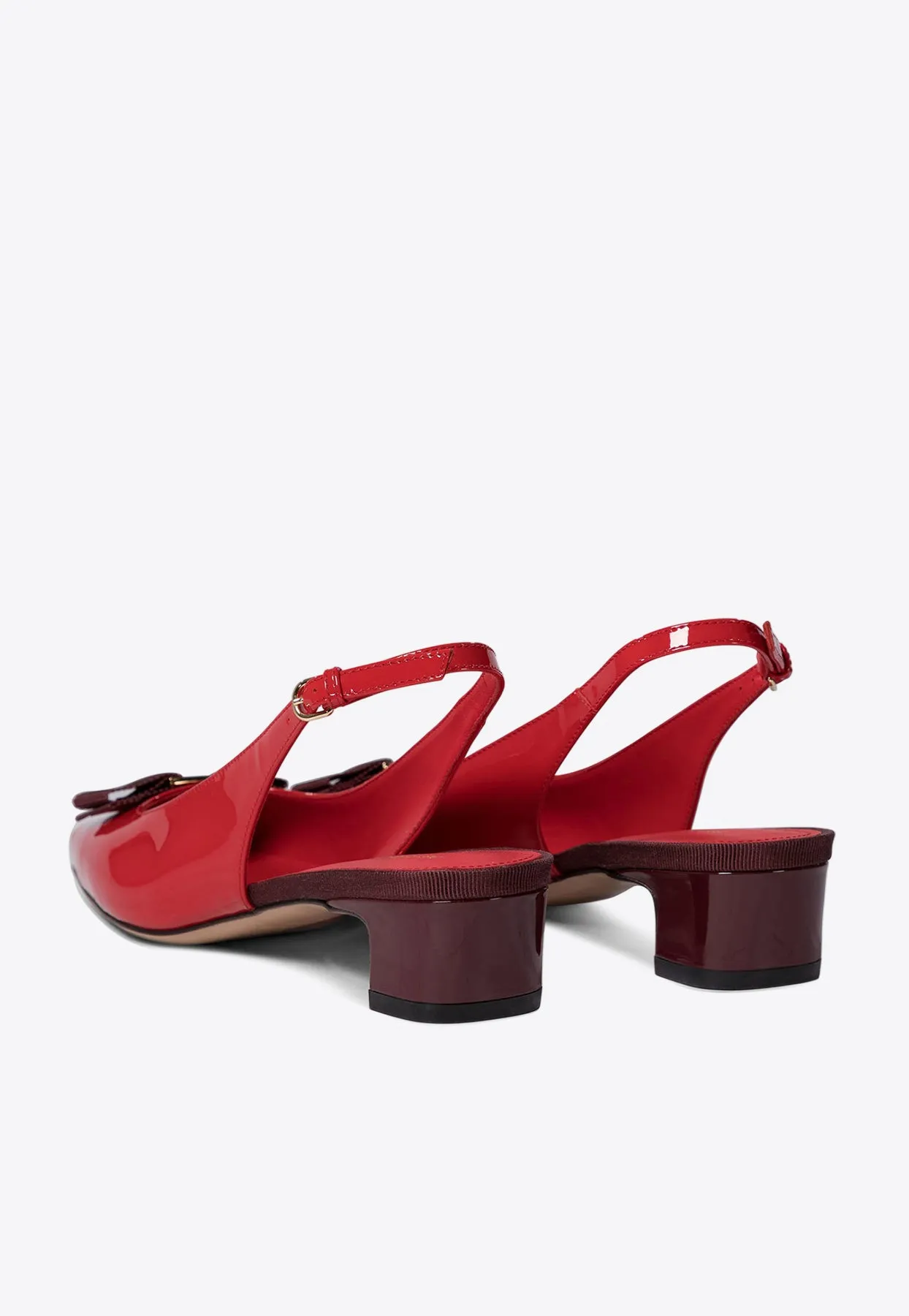 Rivada Patent Leather Slingback Flats