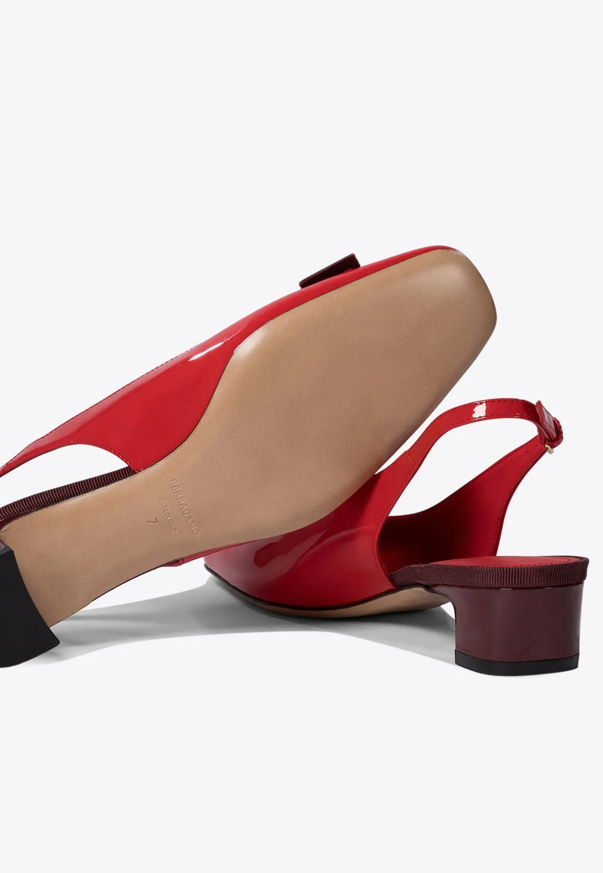 Rivada Patent Leather Slingback Flats