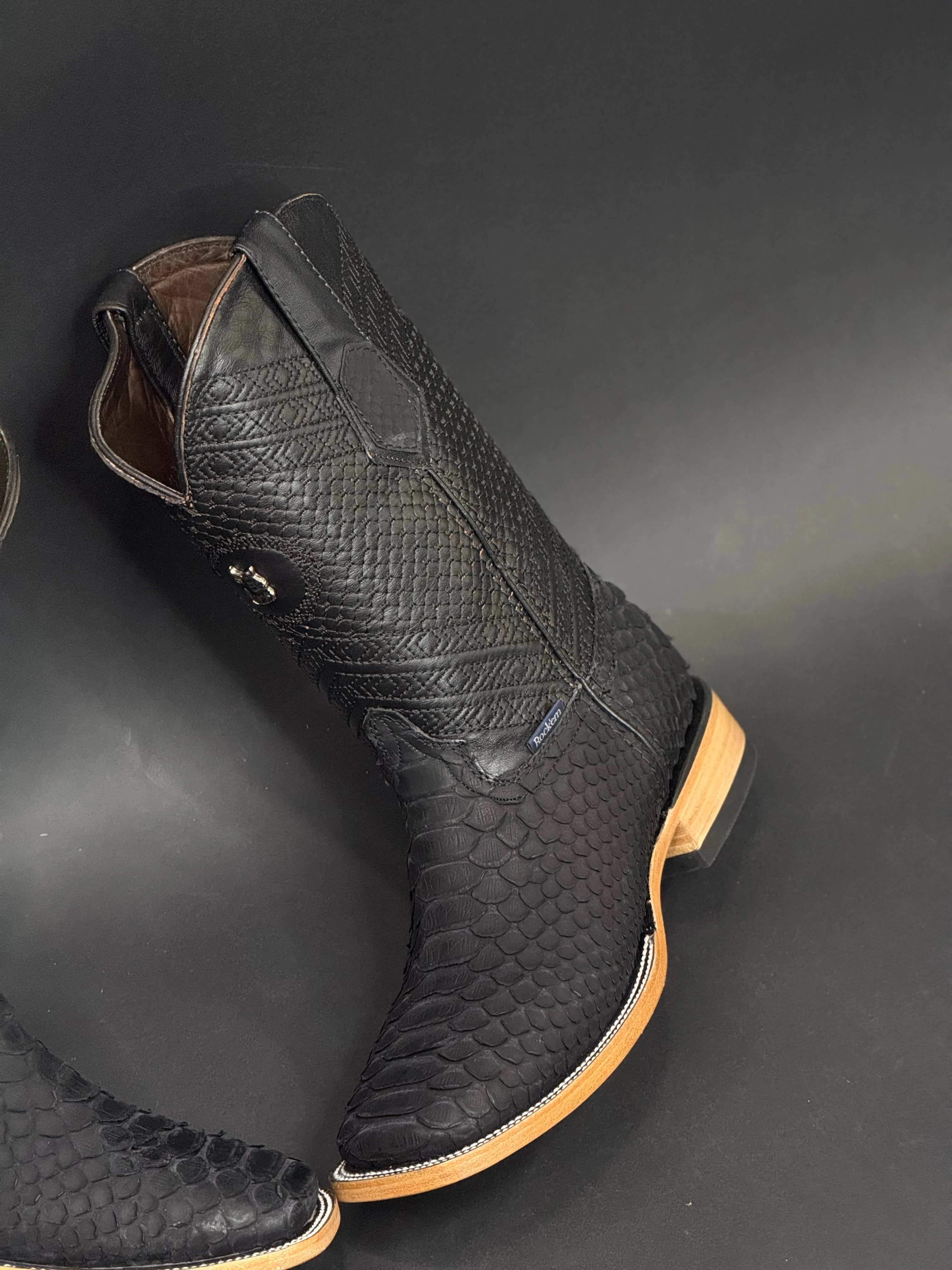 ROCKEM MENS PITÓN EXT NEGRO MATTE BOOT