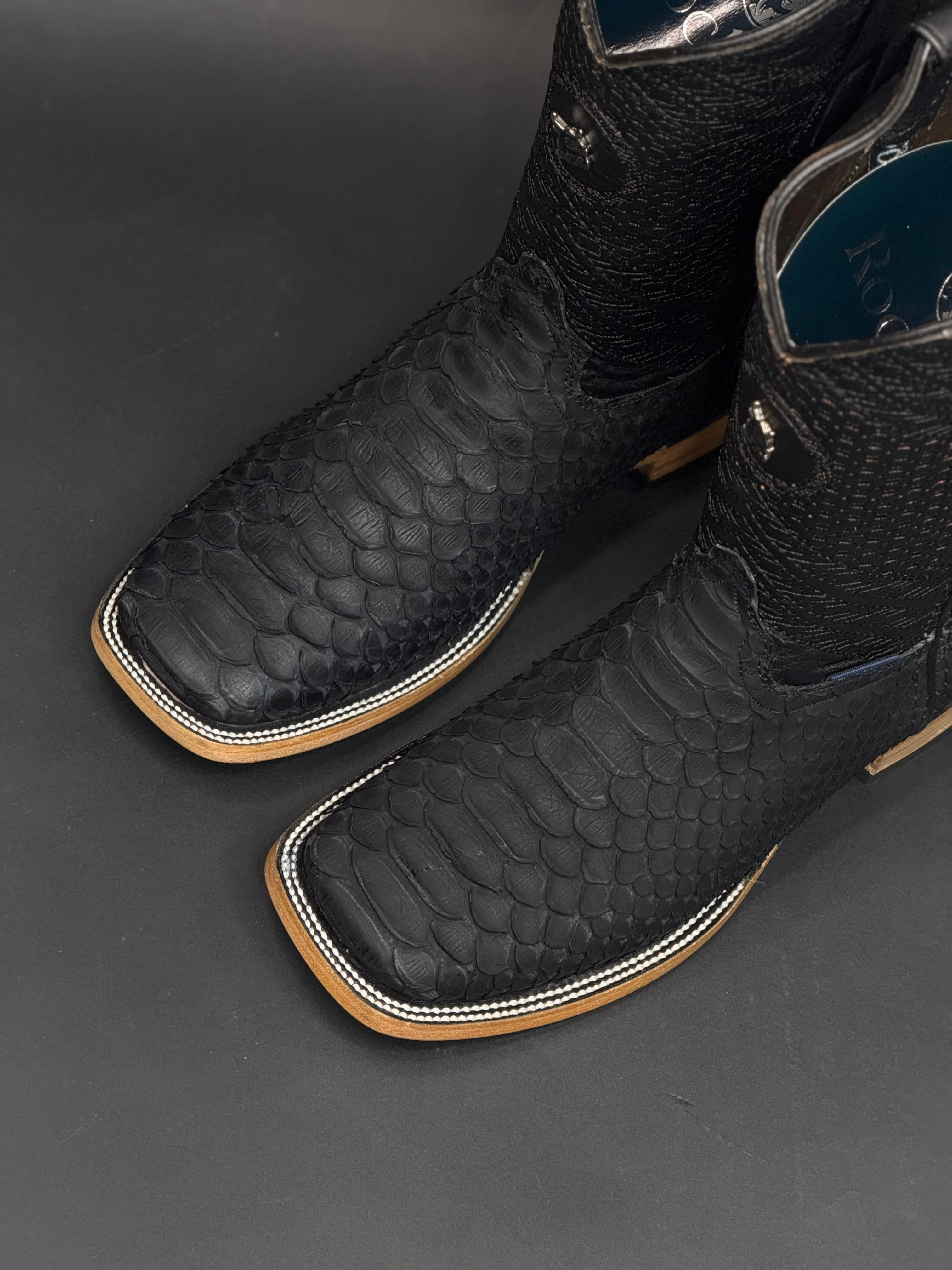 ROCKEM MENS PITÓN EXT NEGRO MATTE BOOT