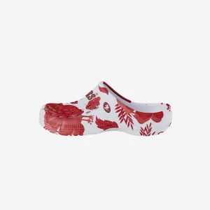 San Francisco 49ers Womens Floral White Clog