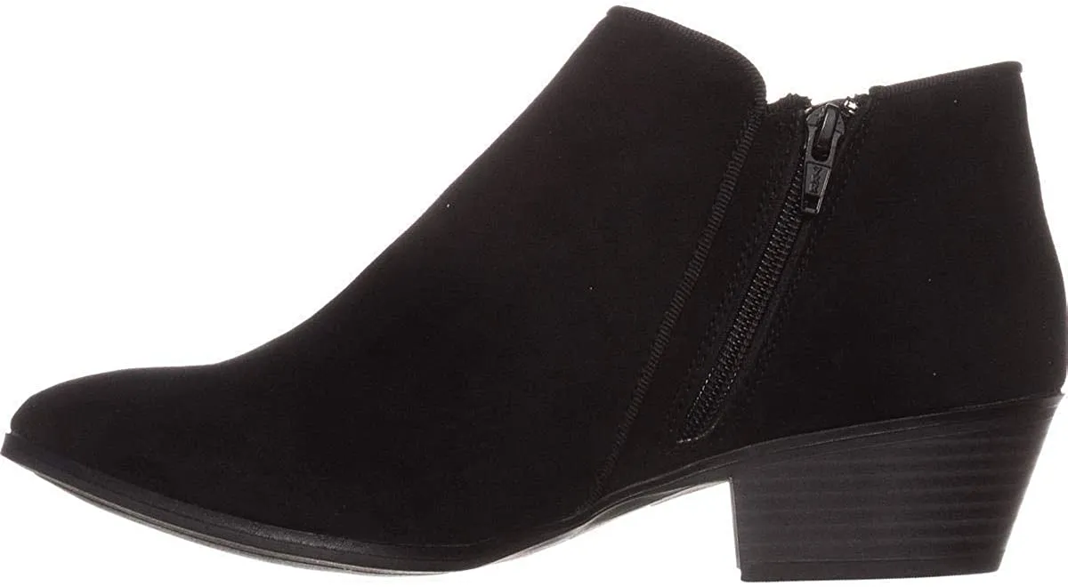 SC35 Wileyy Flat Ankle Boots, Black, 9 W US
